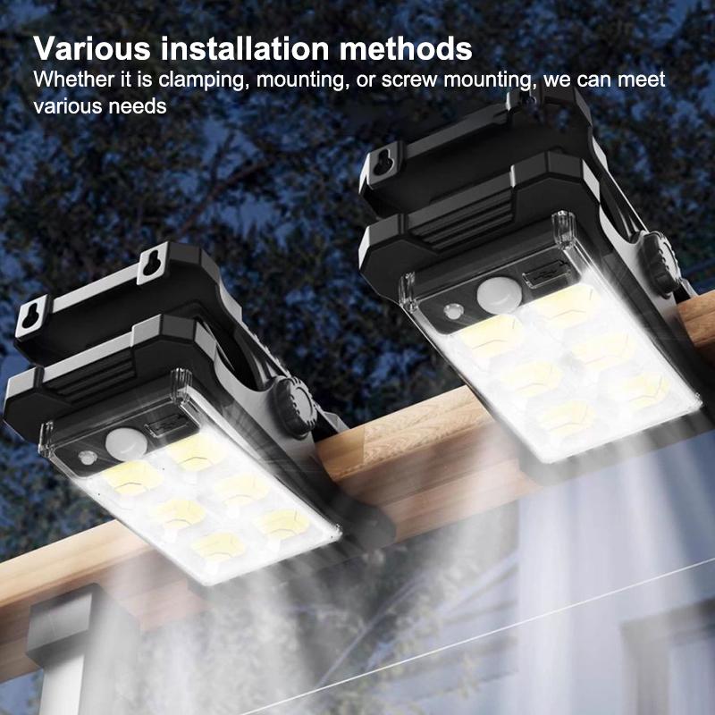  Upgraded Intelligent Sensing Solar Clip Lamp Outdoor Courtyard Lamp Garden Lighting Solar Wall Lamp
