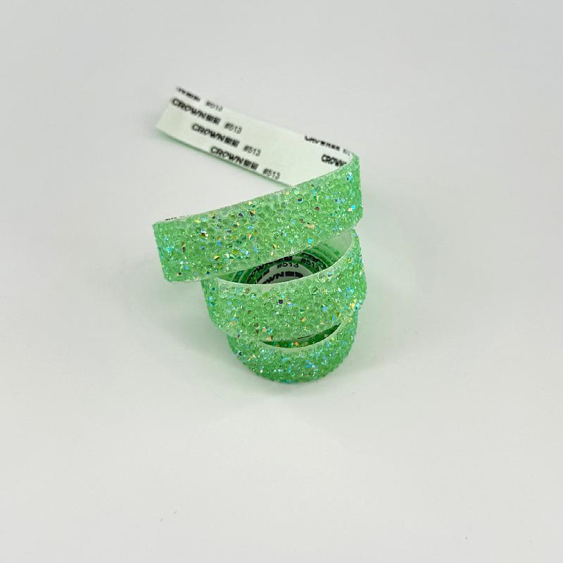 Eco-Friendly Colorful Resin Rhinestone Strips - Self-Adhesive Hotfix for DIY Crafts & Clothing Accessories