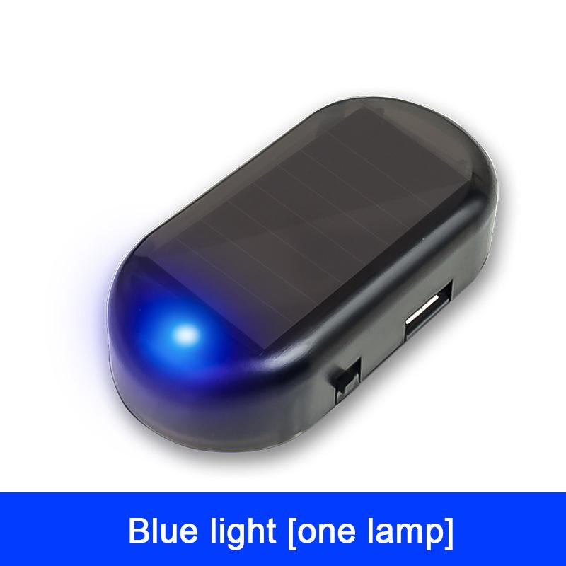 

1-2PCS Solar Car Anti-theft Security Light - Wireless Simulated Dummy Alarm LED Flash Warning Light, Auto Anti-theft Accessory