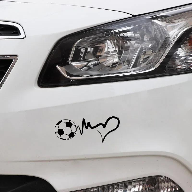16.4*6.6CM Funny Soccer Vinyl Car Styling Sticker Creative Motorcycle Emblem Decoration For Geely Emgrand Chery BYD F0 F3 WEY H6