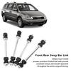 Qiilu Front and Rear Sway Bar Links, 4-Piece Suspension Stabilizer Bar Link Kit (K7275) for Ford Explorer 2006-2010, Replacement