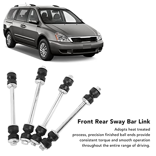Qiilu Front and Rear Sway Bar Links, 4-Piece Suspension Stabilizer Bar Link Kit (K7275) for Ford Explorer 2006-2010, Replacement
