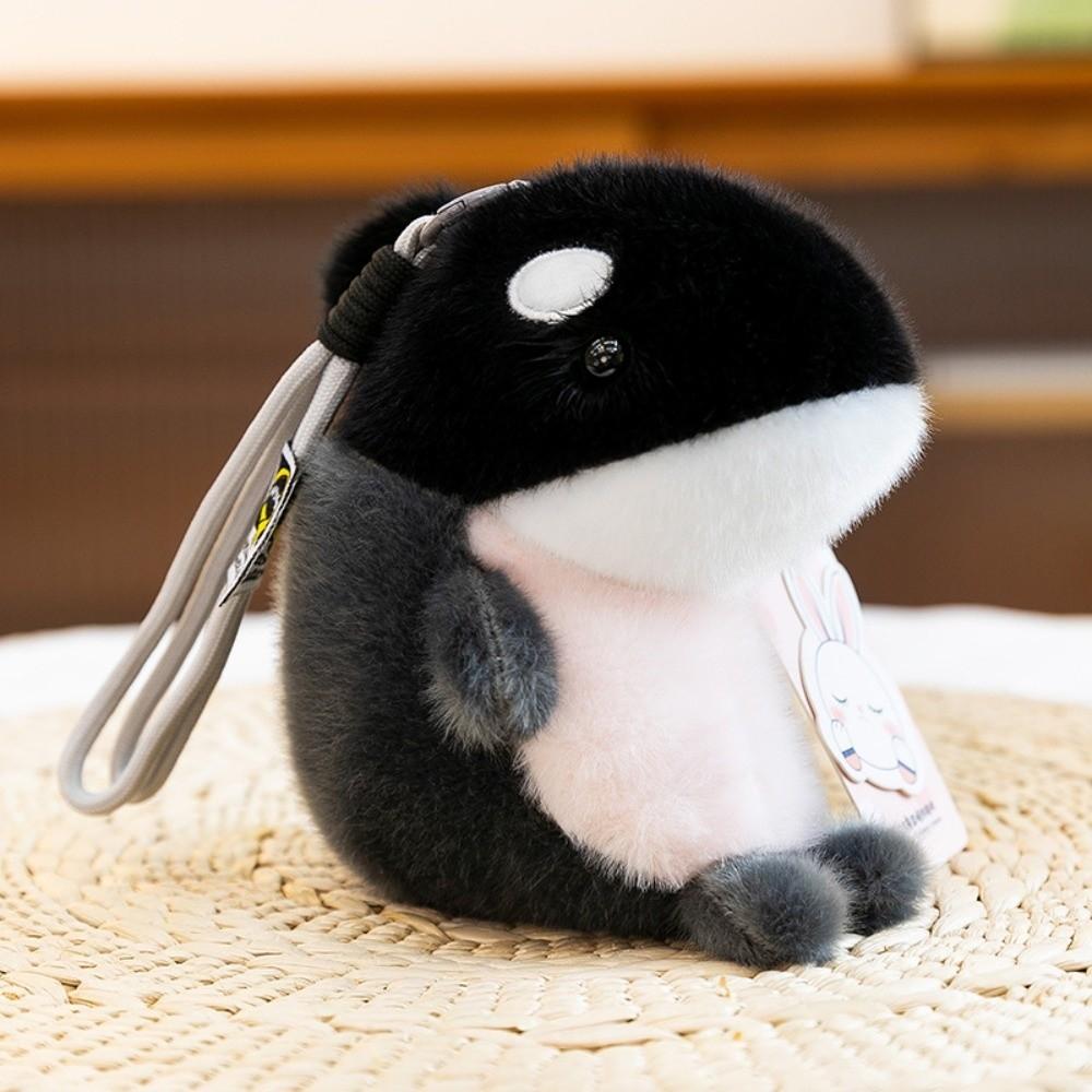 Marine Animal Plush Keychain Orca Seal Key Chain Birthday Gift Dolphin Bag Pendant  Boys