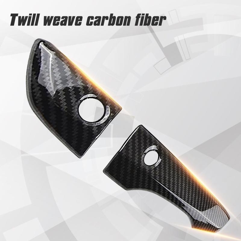 8Pcs Carbon Faser Auto Türgriff Abdeckung Kratzschutz Streifen Türgriff Trim Abdeckung Für Honda Civic 10th