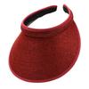 Damen Sommer Sonnenhut Breiter Rand Strand Outdoor Reise Faltbar Multifunktion Strohhut Kappe Visier Sonnenschutz tragbar