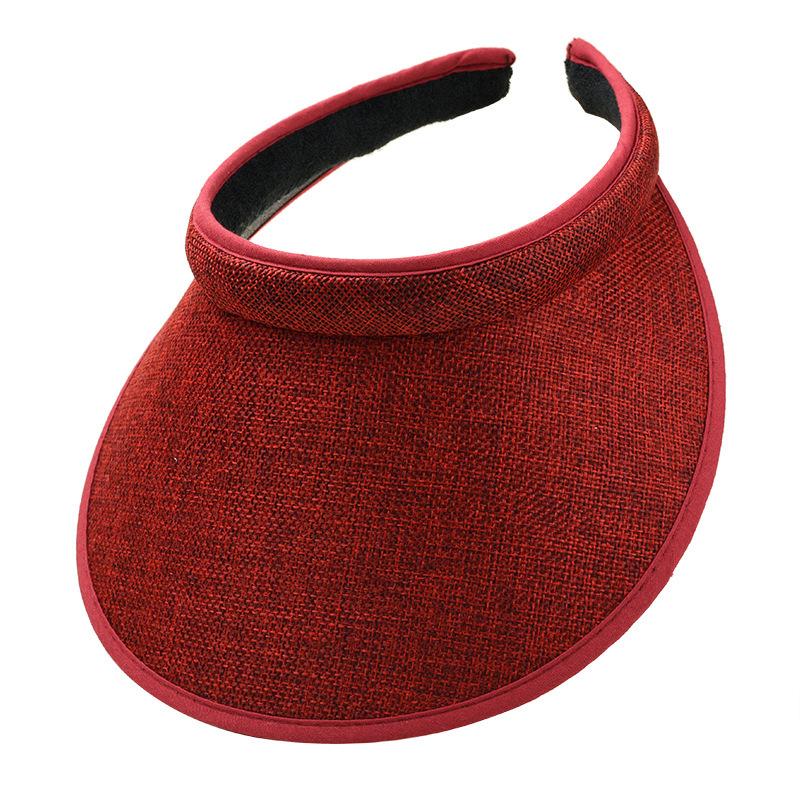 Damen Sommer Sonnenhut Breiter Rand Strand Outdoor Reise Faltbar Multifunktion Strohhut Kappe Visier Sonnenschutz tragbar