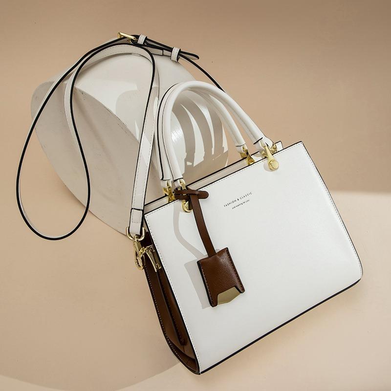 VEZFAA Taschen für Frauen Neue Handtaschen für Frauen Umhängetasche Echtes Leder High-End Taschen Mode Einzelne Schulter Pendlertasche für Frauen