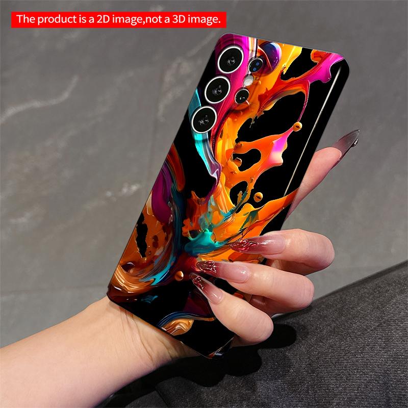 2DFlat Samsung Phone Case Vibrant Liquid Splendor Phone Case Applicable To Galaxy S23 S24 S25ULTRA S26 A12 A14 A15 A16 A54 A55