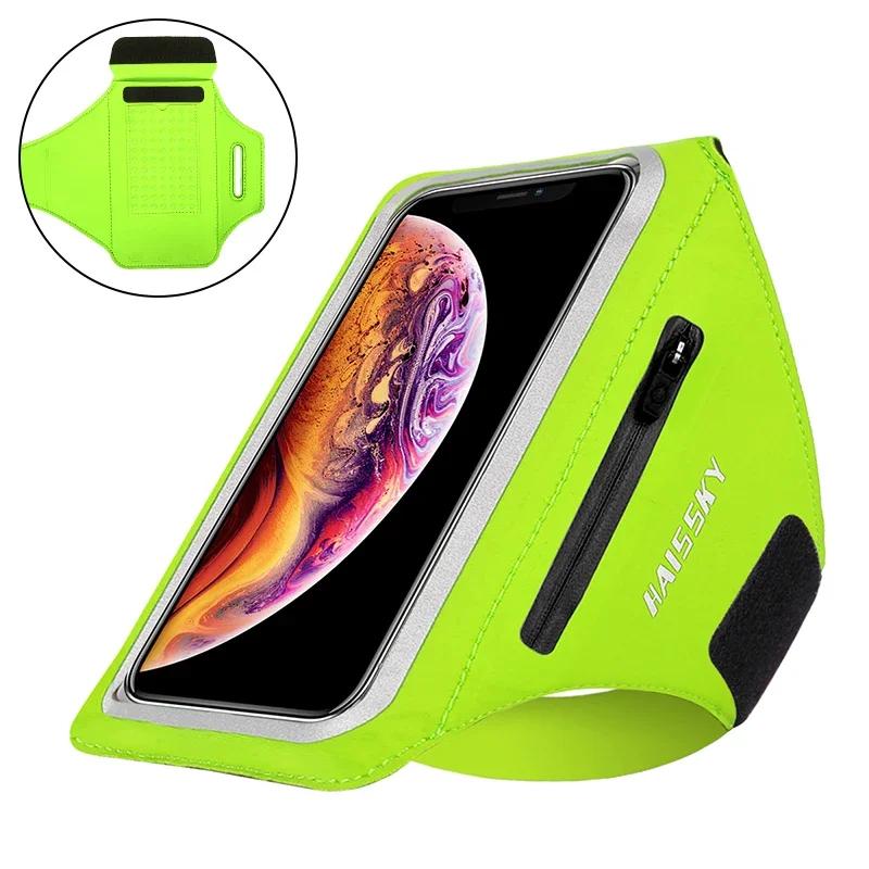 HAISSKY Hardloop Sport Armbanden Voor iPhone 17 16 15 14 13 Pro Max 15 Plus 16e 17 Air  iphone 11 hoesje Zak Armtas Buidel