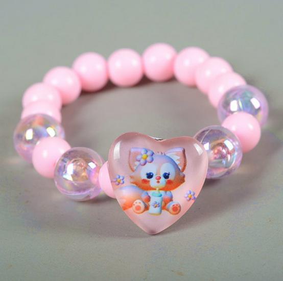 Colorful Sparkle Bead Bracelet for Kids - Princess Jewelry Gift