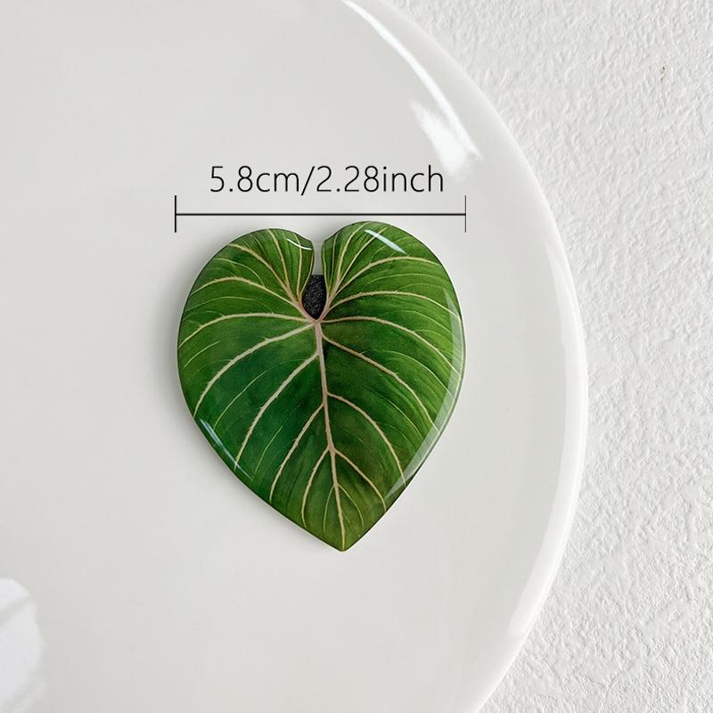 Fridge Magnet Stickers Simulate Leaves Shape Message Memo Paper Fixed For Home Office Work Education Supplies