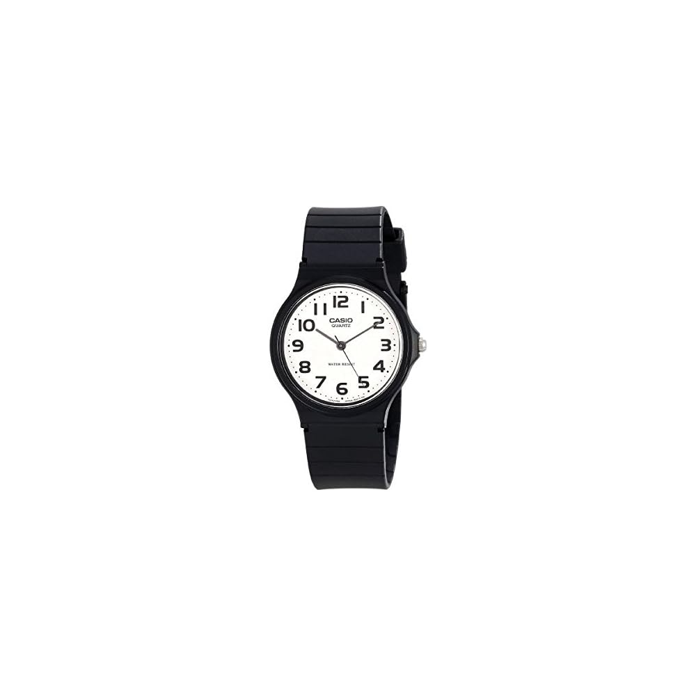 Casio Basic Analogue Men s Watch MQ-24-7B2 White Dial Black Strap Water Resistant