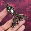 Peanut Wood Jasper Gemstone Pendant Copper Wire Wrapped Jewelry Fish Pendant