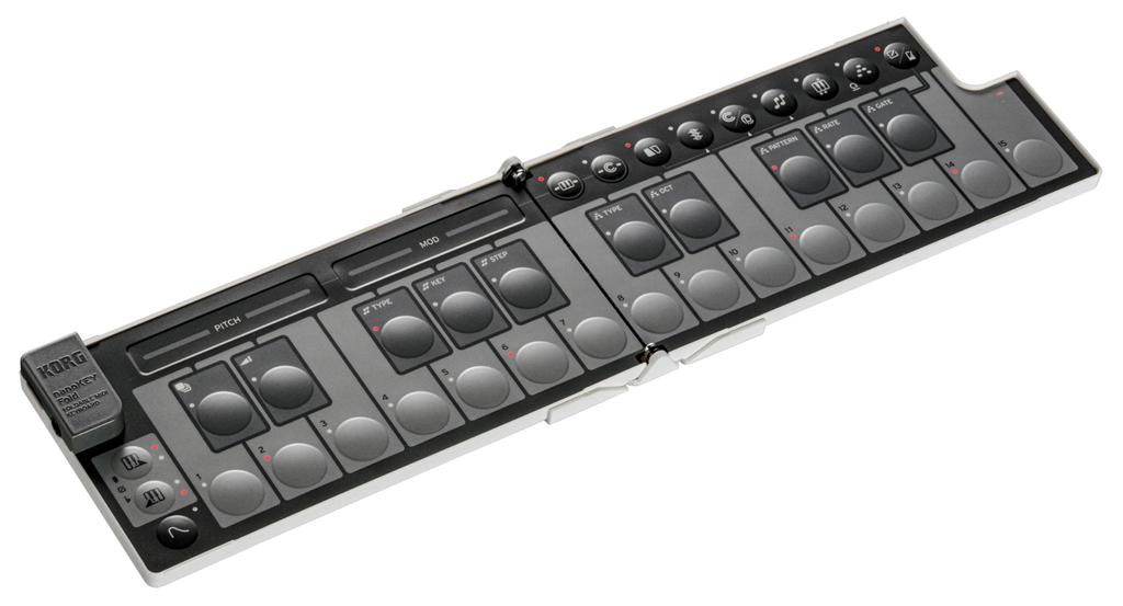 KORG nanoKEY Fold MIDI 25 Includes White Keyboard, Keys, Compact, Controller, DTM, USB, Pass-Powered, Plug-ins, (NANOKEY-FD WH)