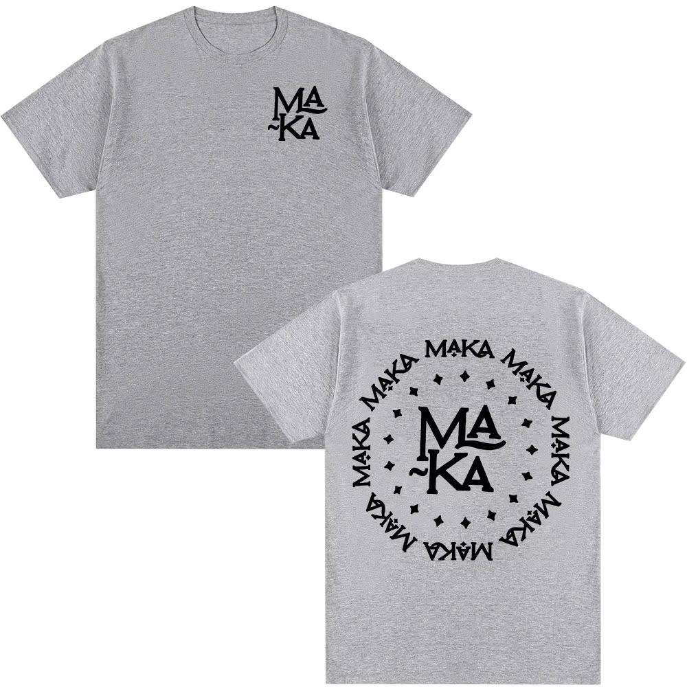 Rapper Maka Logo Graphic Tshirt Men Women Clothing Fashion Hip Hop Tshirt Cotton Casual Loose Short Sleeve T Shirts Streetwear