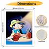 Disney oil painting painting art Pinocchio Jiminy Cricket handmade diy painting home decoration gift