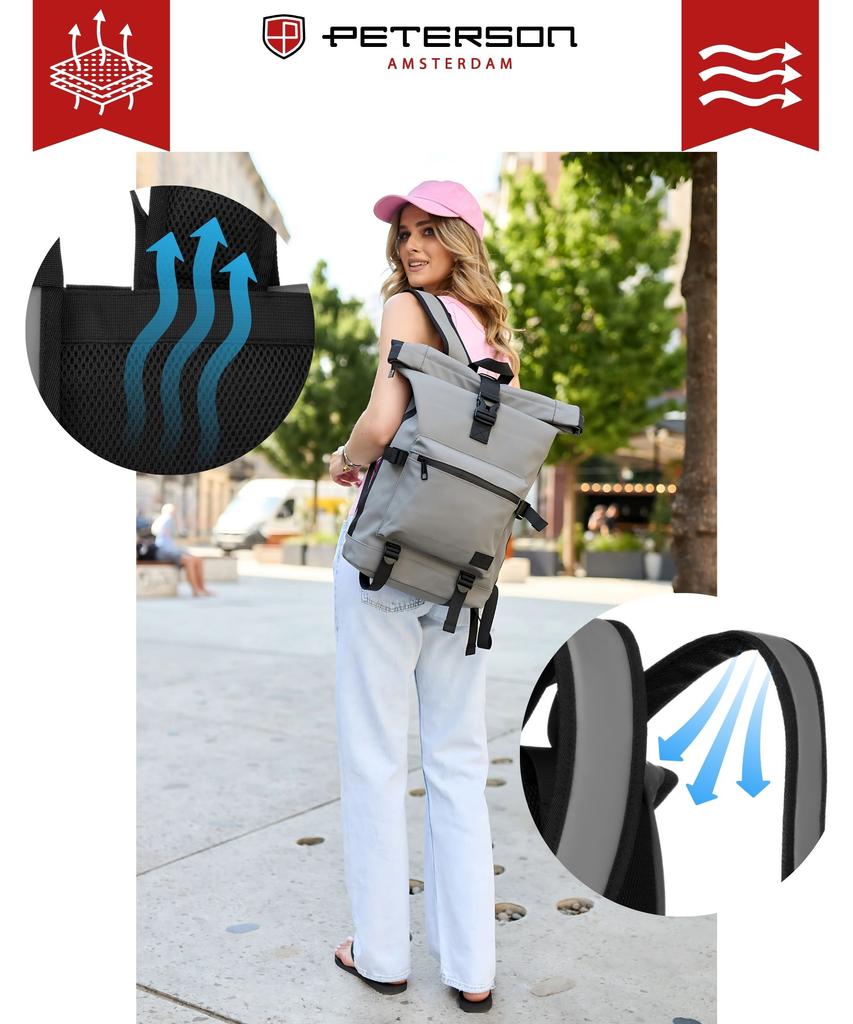 PTN NAIROBI-9121 GRAY City Backpack