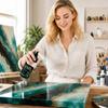 Epoxy Resin Polishing Spray for Crafts - Scratch and Gloss Enhancing