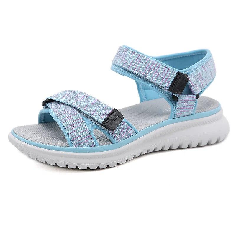 2026 Fashion Sandals Women Summer Shoes Soft Comfortable Summer Holiday Flat Ladies Sandal Plus Size 42