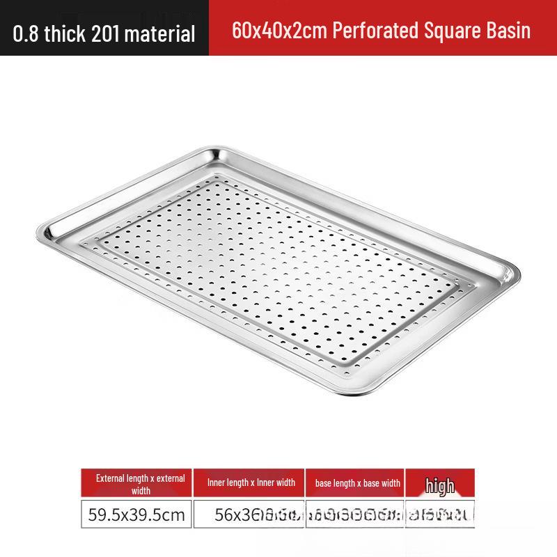 YiPan Rectangular Stainless Steel Tray