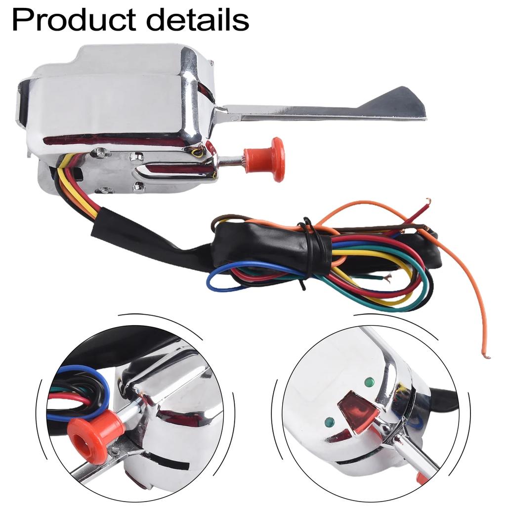 12V Universal Turn Signal Switch For Ford For GMC 12V Street Hot Rod Turn Signal Switch with Flasher & Mounting Clamp
