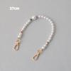New Fashion Woman Bag Accessory Detachable White Beaded Chains Cute Acrylic Luxury Strap Women Elegant Bag Phone Handle Chain
