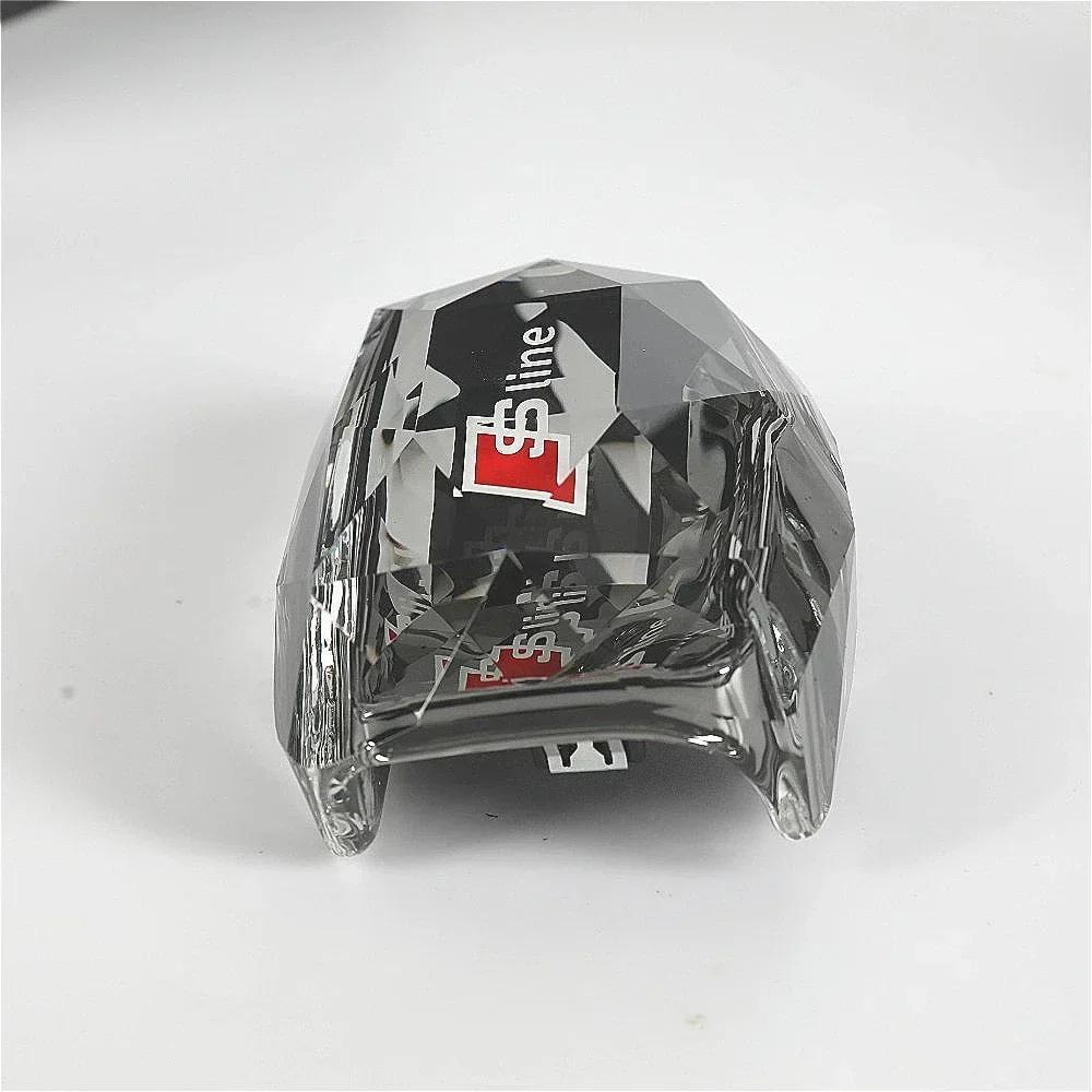 For Audi A5 Hub Caps Hot For Audi Right Drive RHD Crystal Gear Shift Knob Lever Handle Head Cover for Audi S4 S5 Q7 A4 Q5 RS4 RS5 A5