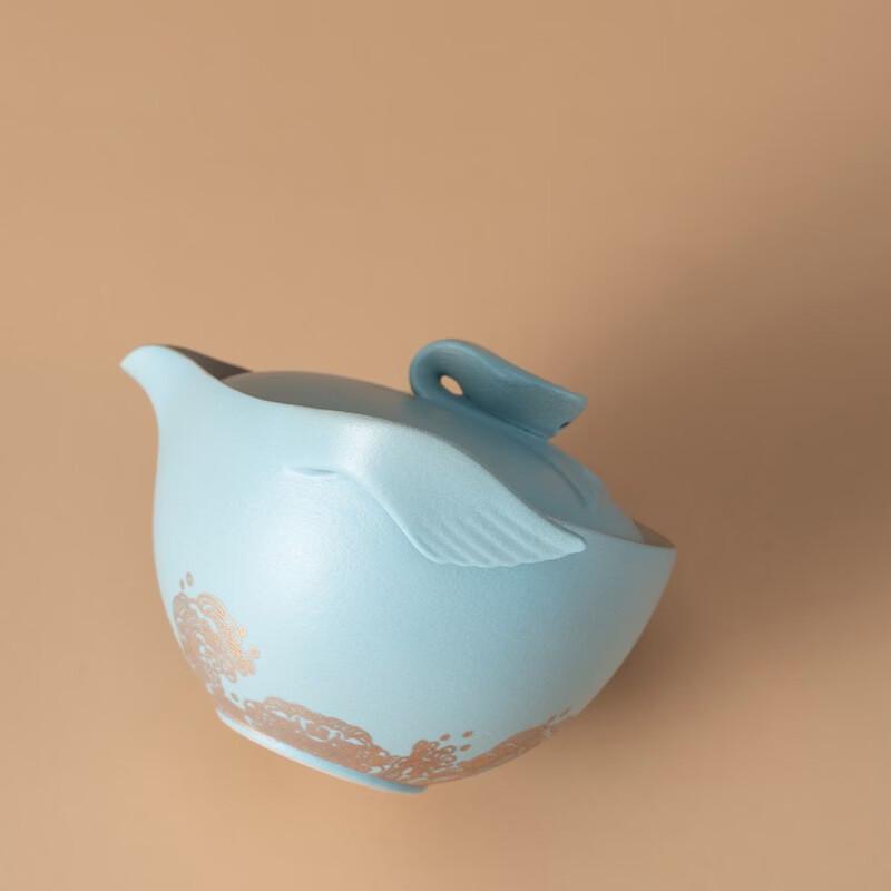 Edenus Kun Pale Celadon Glaze Easy Brew Teapot