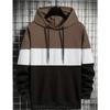 Men's Hoodies 3D Color Block Print Sweatshirts For Men Casual Fashion Simple Style Oversized Pullover Autumn and Winter Top