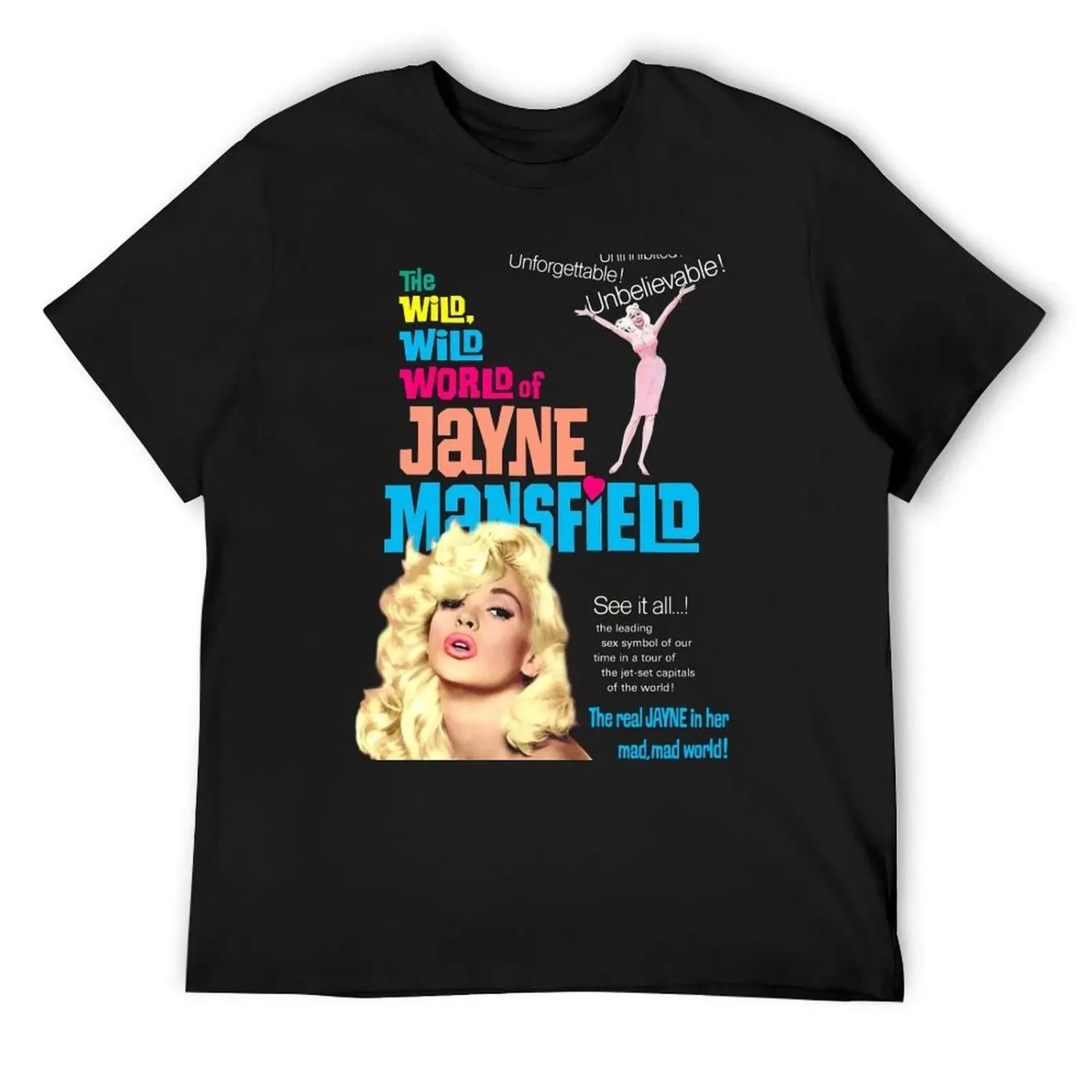 JAYNE MANSFIELD T-Shirt basketball graphic tees clothes man t shirt Clothing t shirt for men XXXL