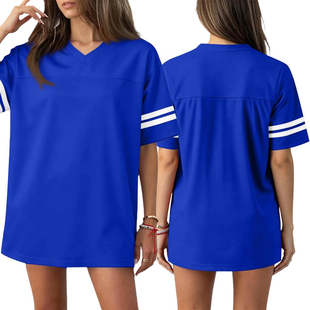 Plain Blank Football Jerseys For Women Unisex Athletic T-Shirts Practice Sports Uniforms Outfits