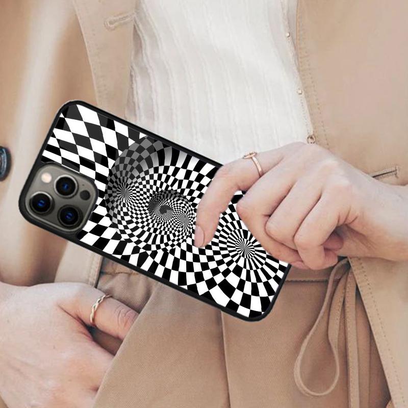 Optical Illusion Print Magnetic Phone Case For APPLE iPhone 17 Air 16 14 13 12 Pro Max 15 Plus Wireless Charge MagSafe Cover