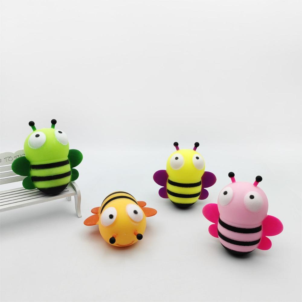 Nieuwigheid Schattige Bij Bloem Rebound Squishy Cartoon Hand Knijpspeeltje Voor Stressverlichting En Grappig Spel