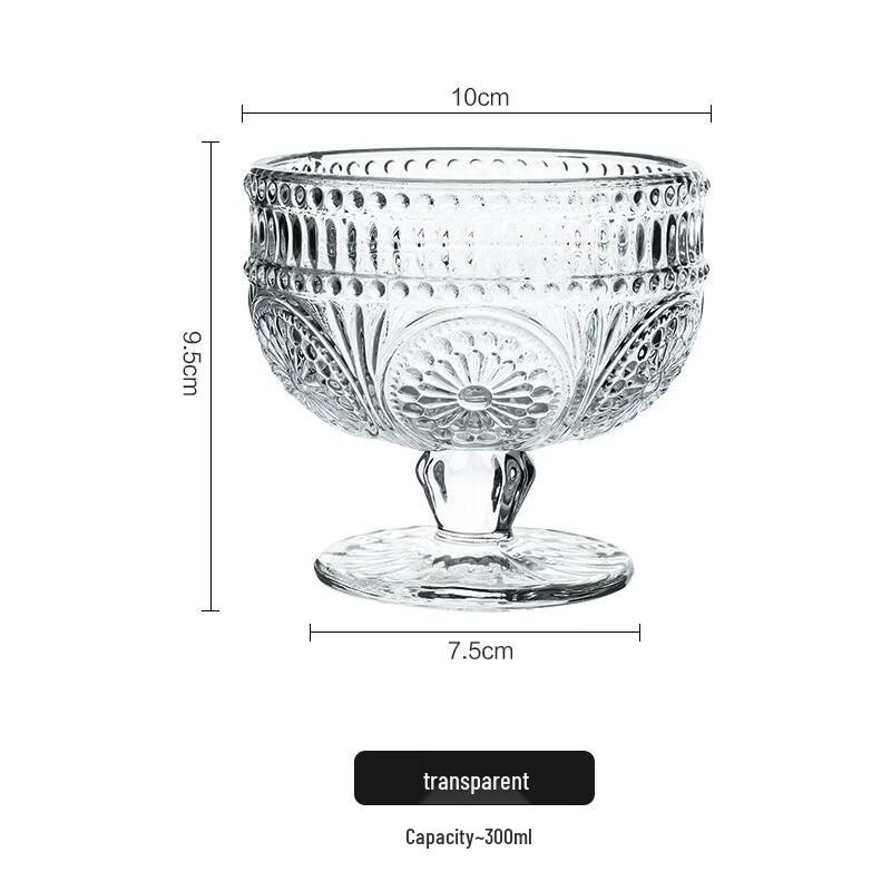 Dian Ruian Transparent Glass Drinking Cups (2-Pack)