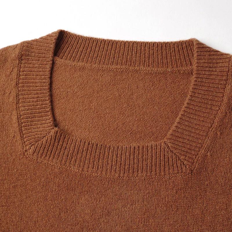 Women's 100% Wool Slim-Fit Square Neck Knit Sweater
