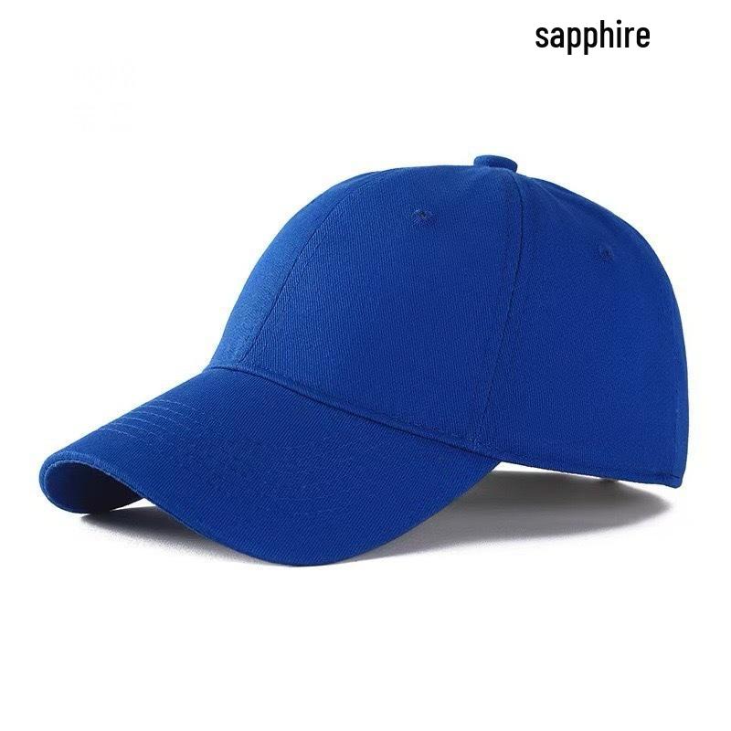 Unisex Pure Cotton Soft Top Baseball Cap - Customizable Team Duckbill Sun Hat
