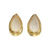 Colorful Resin Oval Teardrop Stud Earrings - Versatile Sweet Niche Design