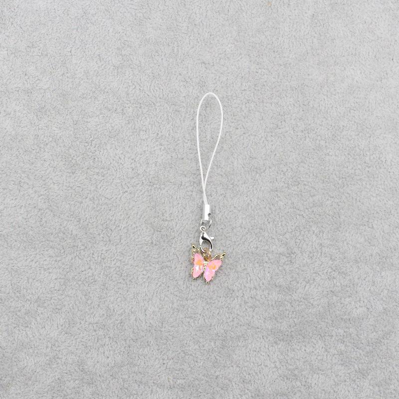 Colorful Butterfly Keychain and Phone Lanyard - Cute Jewelry Bag Charm Gift