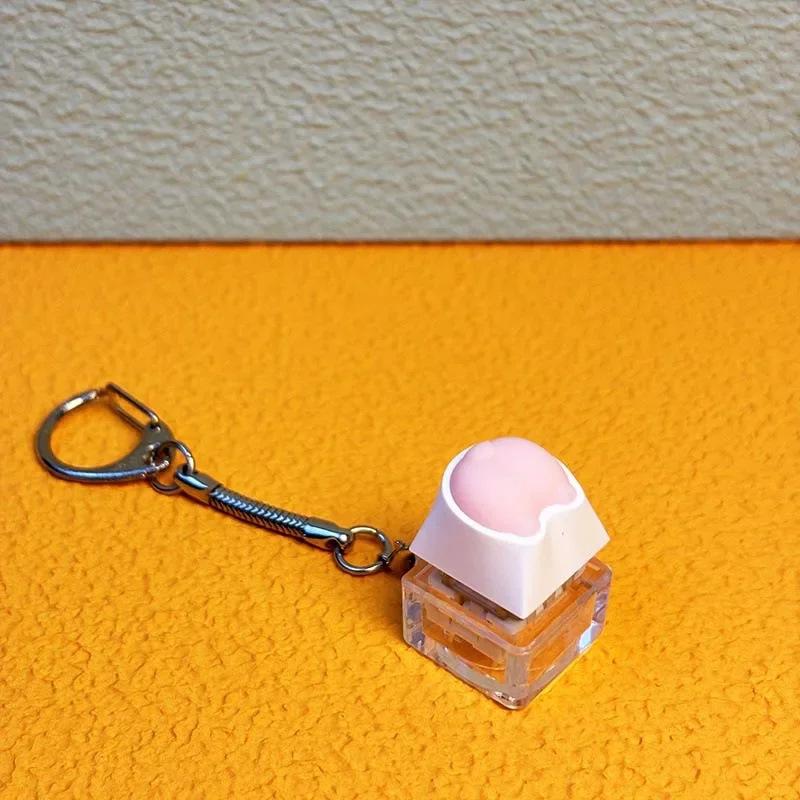 Lustiger Mechanischer Tastatur Schlüsselanhänger Kreativer Tastatur Fidget Stressabbau Schlüsselanhänger Dekompression Spielzeug Schlüsselhalter Geschenke