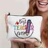 Women Linen Cosmetic Bag Makeup Pouch Handbag Lipstick Organizer Teacher's Day Best Gifts Pen Bag