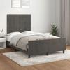 VidaXL Bed Frames with Headboard, Upholstered Bed, Double Bed, Adult Bedroom Interior Bed, Modern, Grey 3270579