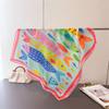 Cartoon Imitation Silk Scarf Shawl High-end Print Neck Scarf Headscarf High Quality Square Scarf