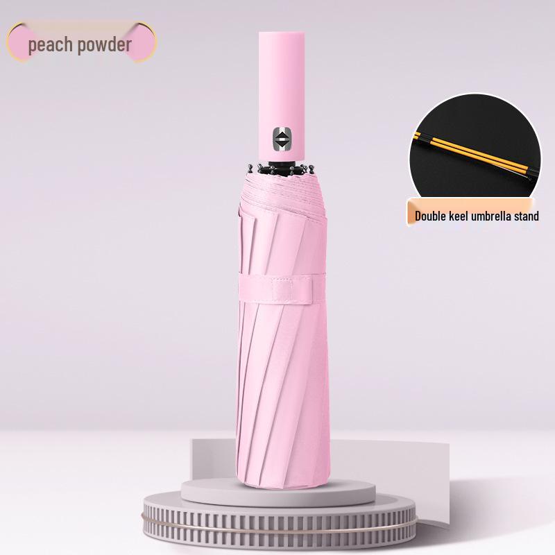 Large 24-Rib Automatic Sun & Rain Umbrella for Women - Sturdy, Windproof, Sunshade, UV Protection
