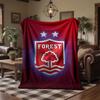 Coperta in Flanella con Stampa Calcio Nottingham Forest Morbida Calda Coperta da Divano Letto per Casa Ufficio Camera da Letto