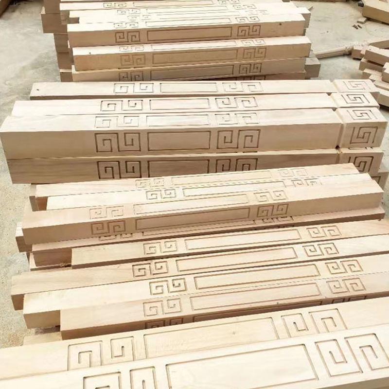 Unfinished Beechwood Staircase Newel Post – Solid Wood Balustrade and Handrail Accessory