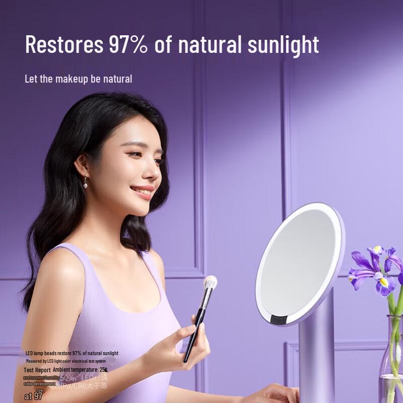 Amiro O Series LED HD Daylight Mirror with Rechargeable Fill Light