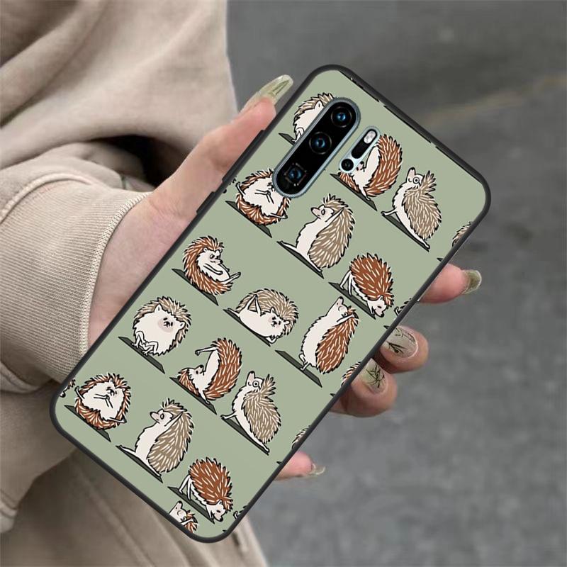 Hedgehog Case For Huawei Nova 3i 7i 8i 11i Y60 Y70 Y90 Y61 Y91 10 9 SE 11 Pro P20 P40 P30 Lite Cover