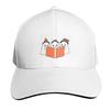 Booooks Halloween Ghost Reading Books Cap Fashion Casual Baseball Caps Adjustable Hat Hip Hop Summer Unisex Baseball Hats