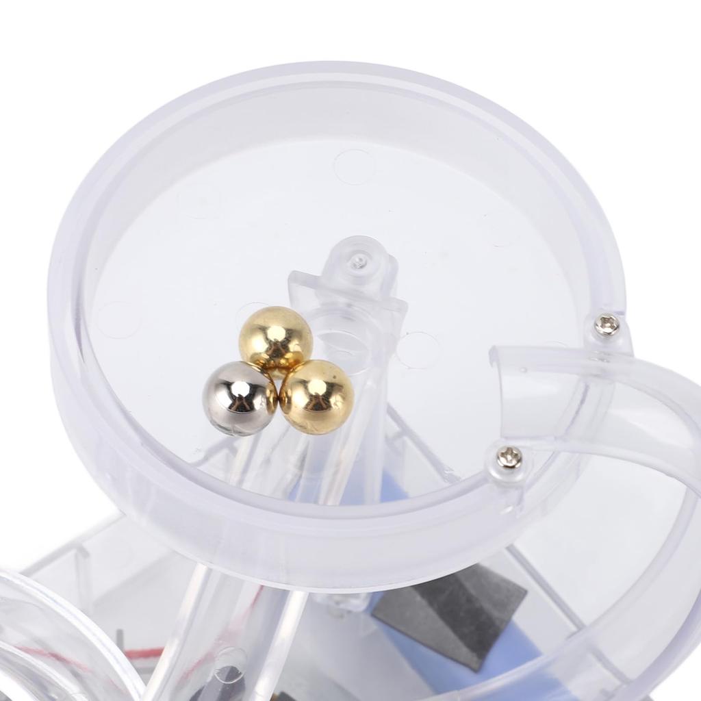 Kinetic Art Perpetual Motion Machine, Rolling Ball Perpetual Motion Machine, Continuous Rotation, Desktop Decoration, Toy, Stress Relief (Clear)
