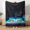 1pc Hunter X Kopo Group - Themed Flannel Blanket - Suitable for Bed, Home Decor, Graduation Gifts, Easter, Back To School, ChristmasA24
